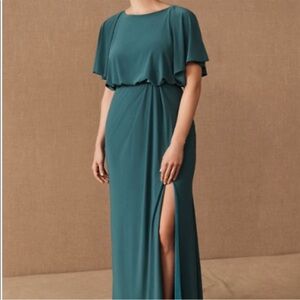 BHLDN Teal Lena Dress US 16